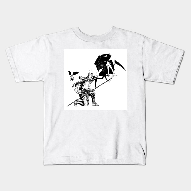 Khonshu Kids T-Shirt by paintedmonk